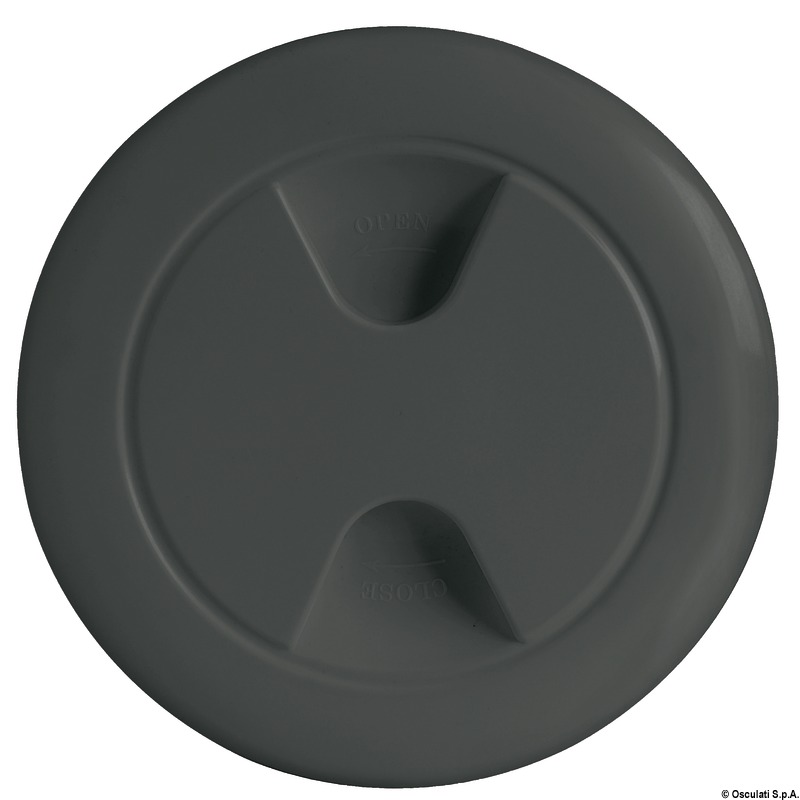 Inspection hatch black polypropylene 102 mm