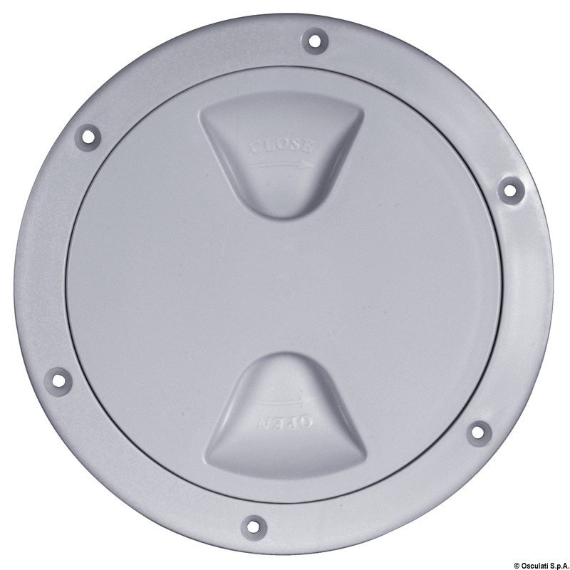 Inspection hatch 4" grey RAL 7042