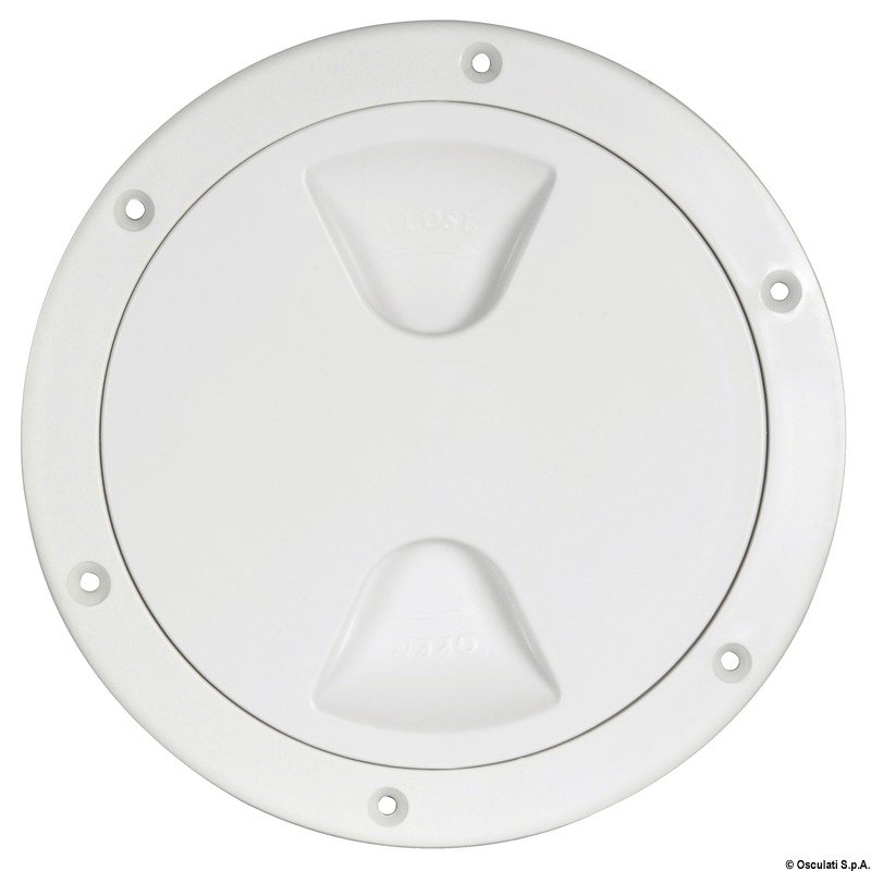 Inspection hatch screw lock white 125 mm