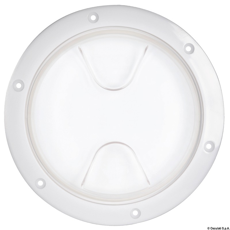 Inspection hatch screw lock transparent 203 mm