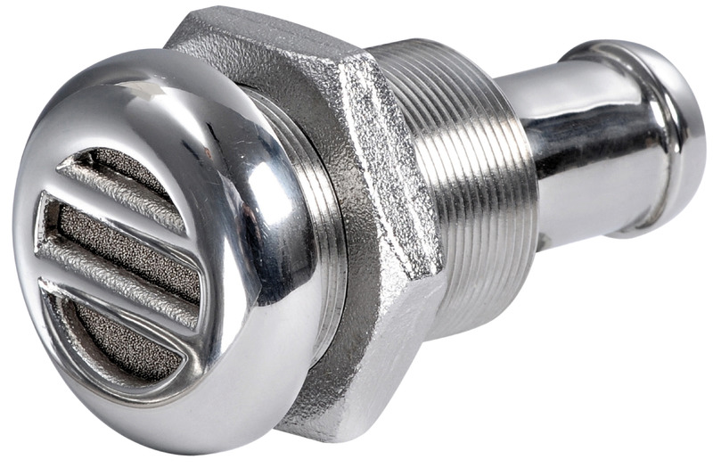 Fuel vent mirror polished AISI 316 head 35 mm