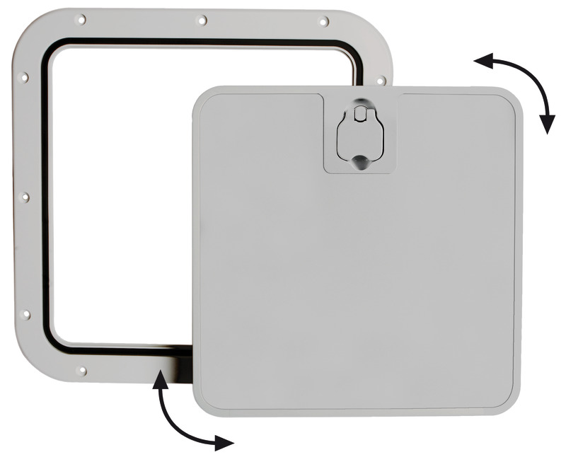 Grey inspection hatch removable lid 375 x 375mm