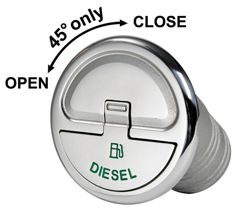 Quick Lock Diesel 30° deck filler 50 mm