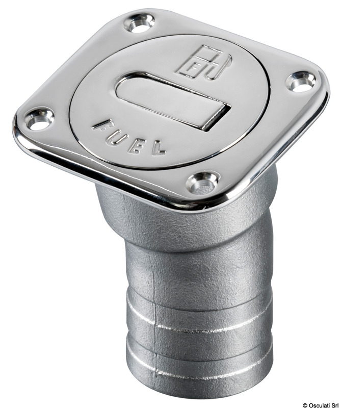 Square Diesel deck filler long version 38 mm
