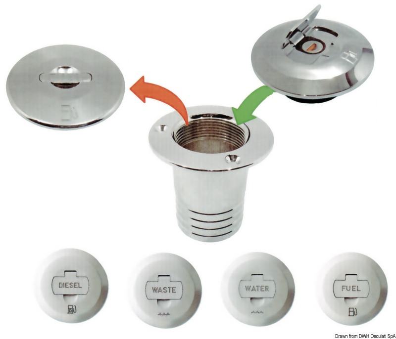 Diesel deck filler without joint pin