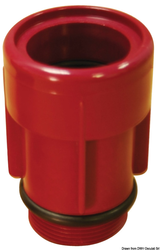 Hose connector 1 1/8" for deck filler