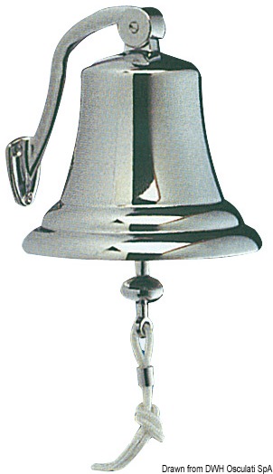 Chromed brass bell Ø 175 mm