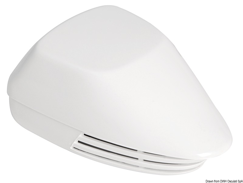 Diaphragm horn white ABS 12 V