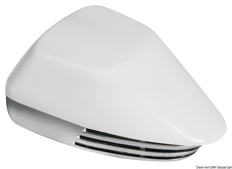 Diaphragm horn white + chromed ABS 12 V