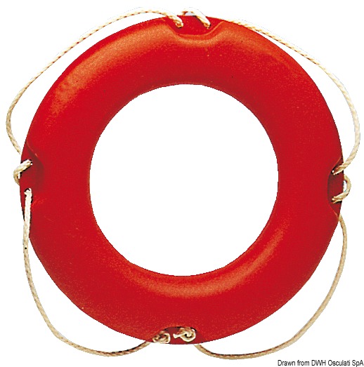 Ring lifebuoy made of orange Eltex old M.D.