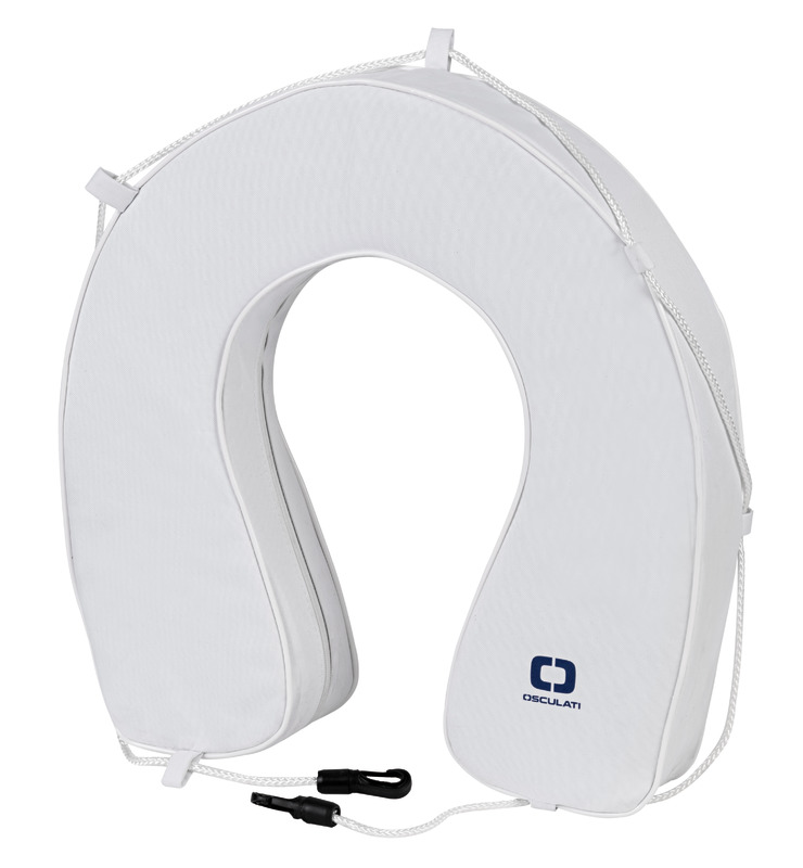Soft horseshoe lifebuoy white PVC