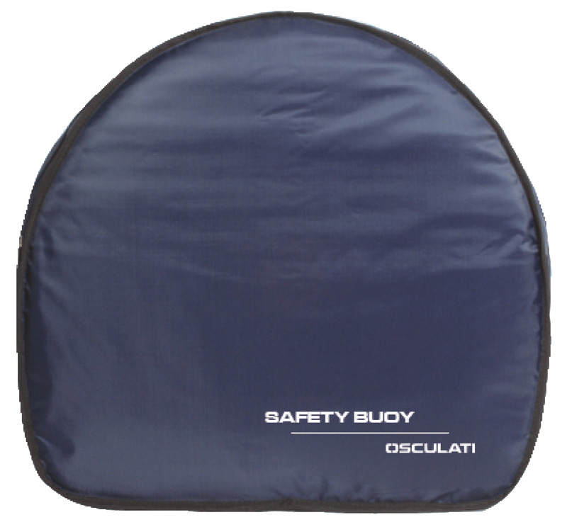 Blue bag for horseshoe lifebuoy