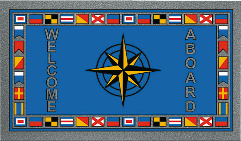 Format antiskid doormat 40 x 68 cm Windrose