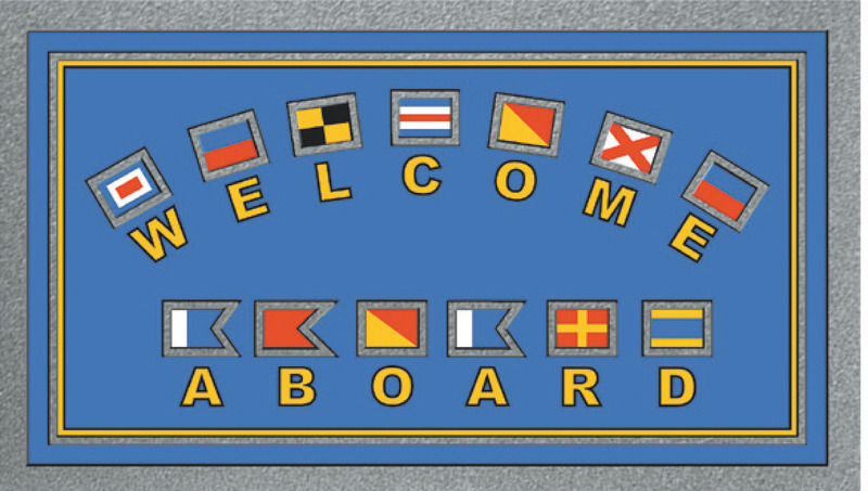 Format antiskid doormat 40 x 68 cm Bunting