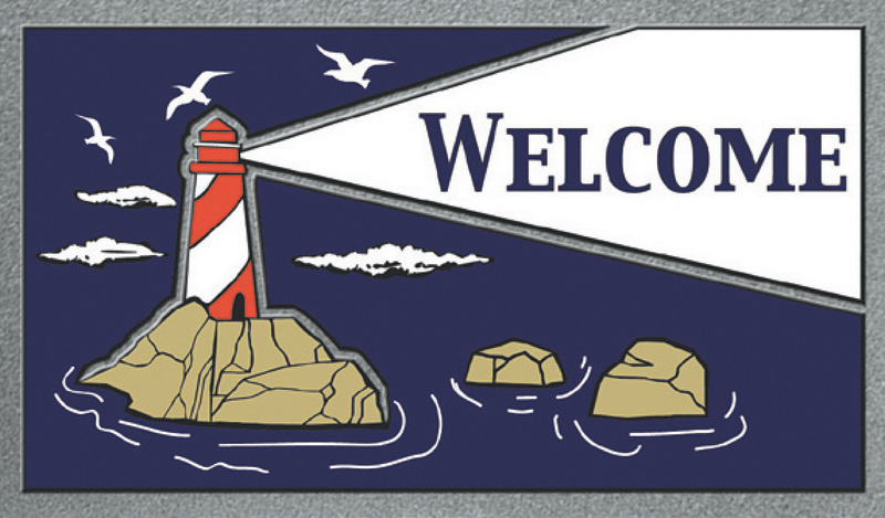 Format antiskid doormat 40 x 68 cm Lighthouse