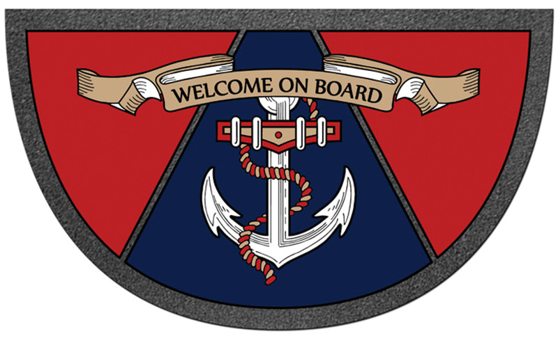 Format antiskid rug 40 x 68 cm Anchor