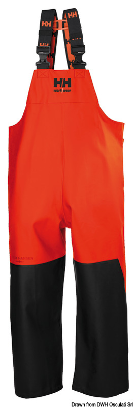HH Storm Rain BIB trousers orange/black S