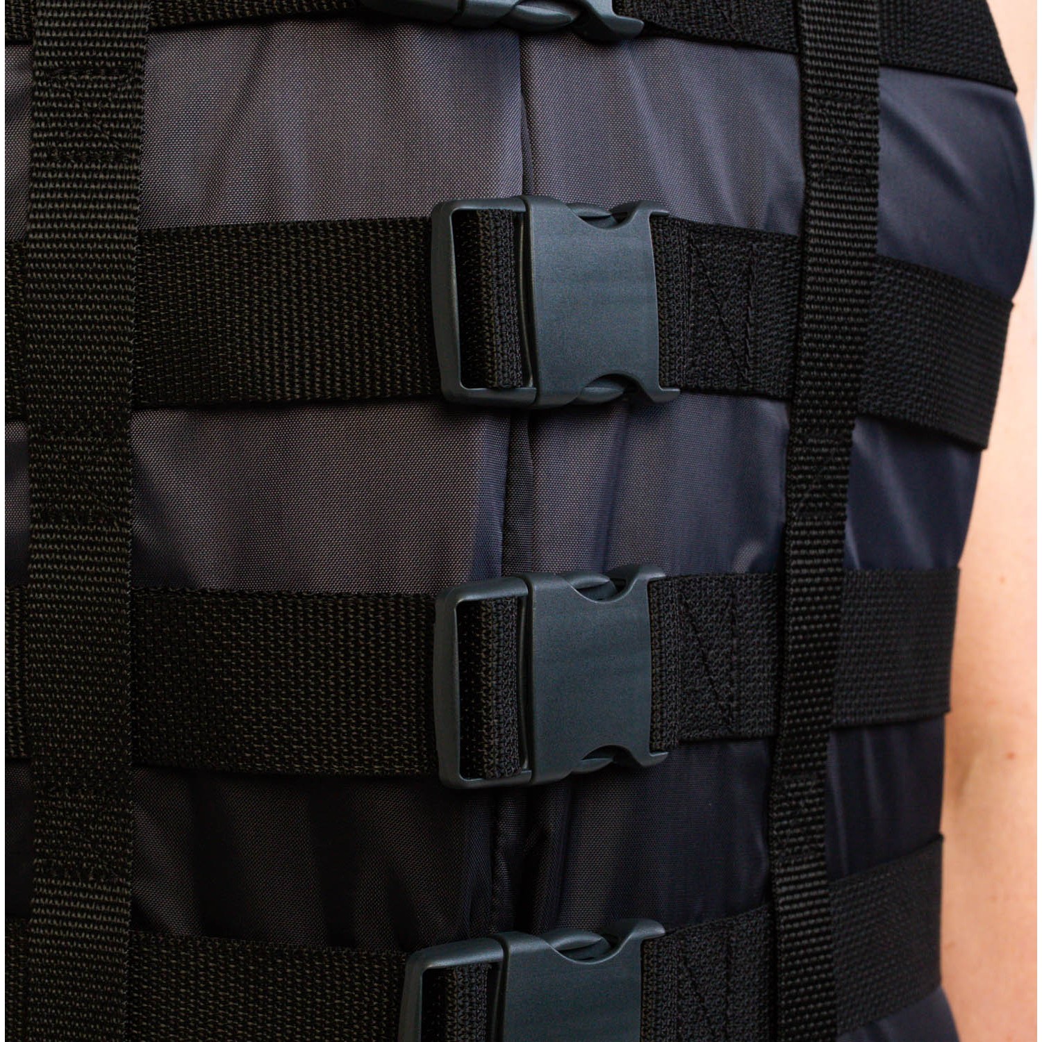 Peldveste Jobe 4 Buckle Black 50N - Izmērs 2XL