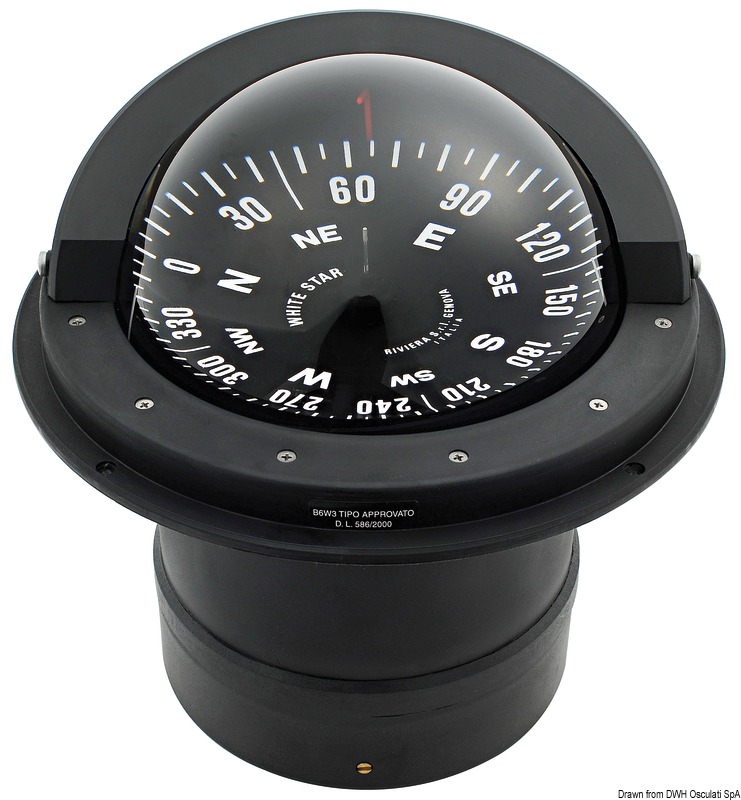 RIVIERA 6" recess fit compass high speed B6/W3