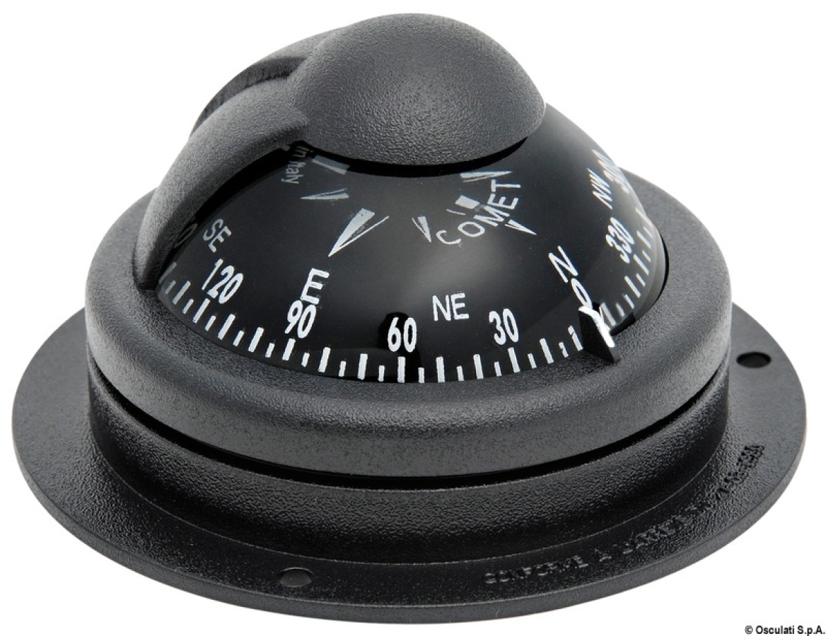 Kompass RIVIERA Comet 2 (melns) Ø80mm