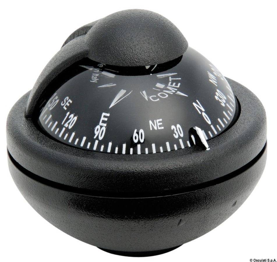 Kompass RIVIERA Comet 2 (melns) Ø65mm