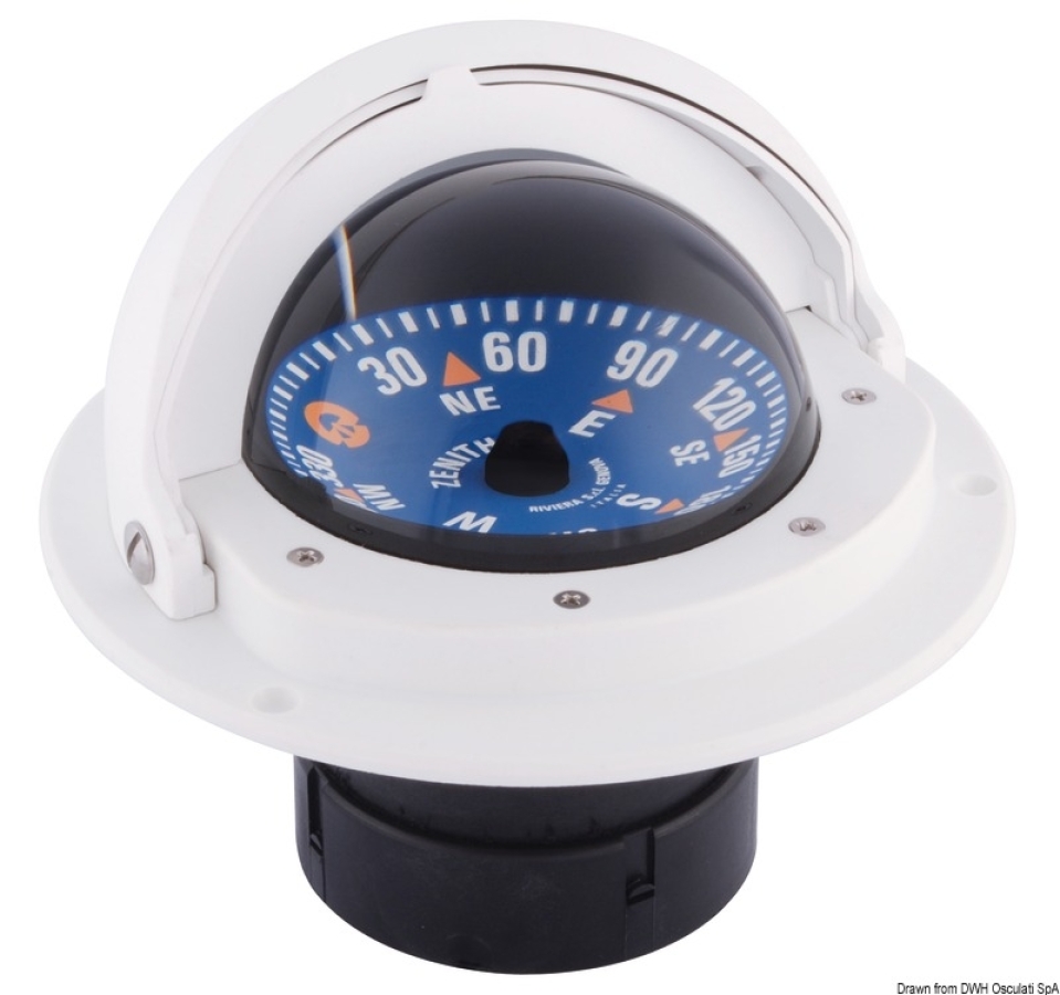 Kompass RIVIERA 3 balts Ø89mm