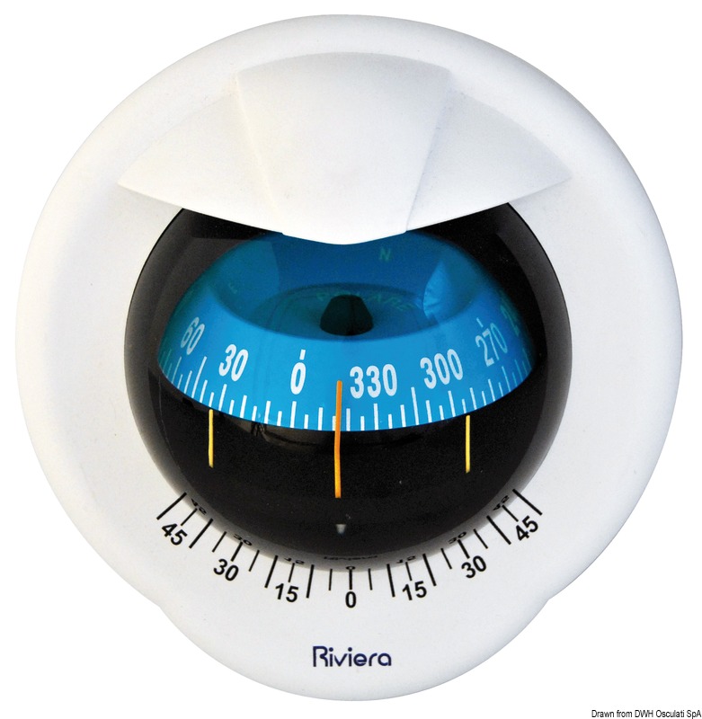 RIVIERA Pegasus compass 4" white/blue