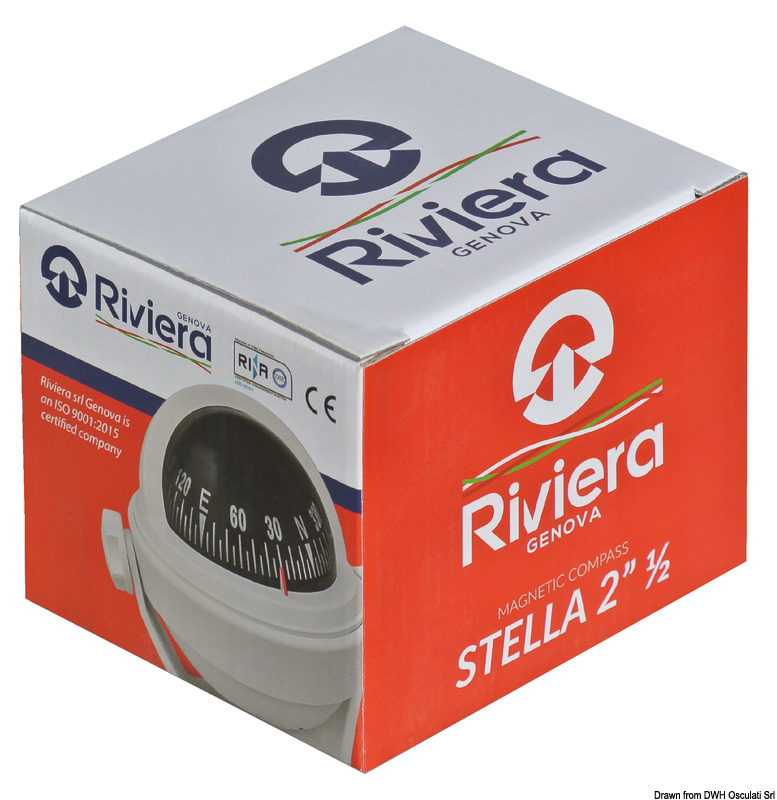 RIVIERA BS2 compass 2"1/2 blue rose/grey body