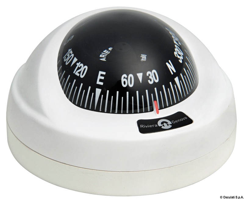 RIVIERA Aries compass black/white/white