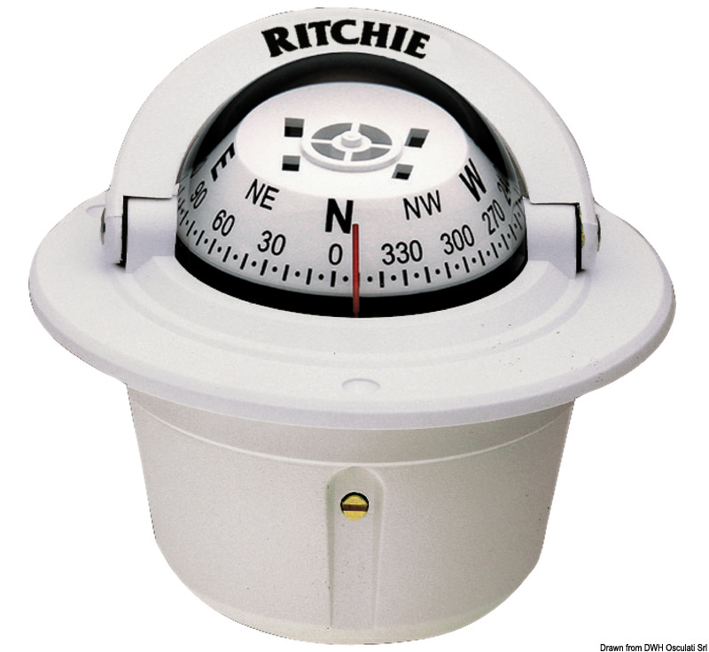 RITCHIE Explorer built-in compass 2"3/4 white/whit