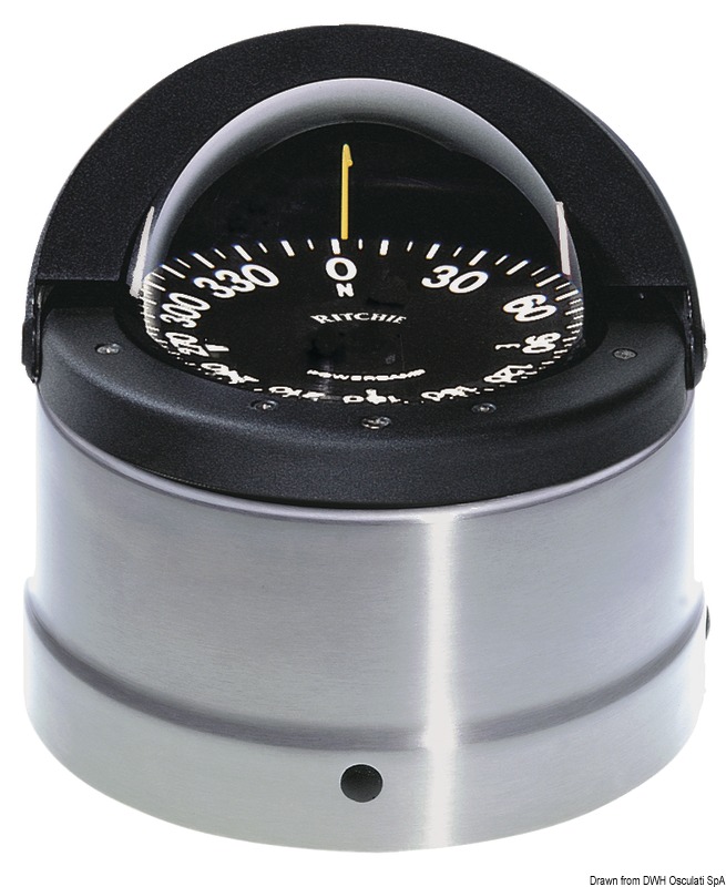 RITCHIE Navigator compass w/cover 4"1/2 black/bla