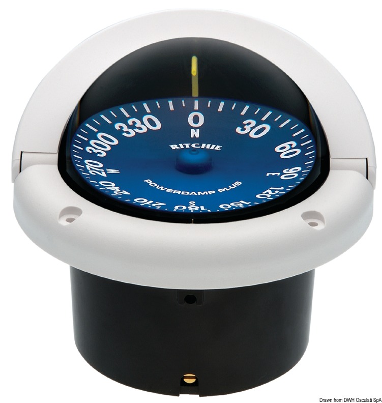 RITCHIE Supersport compass 3"3/4 white/blue
