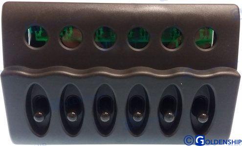 Панель переключателей с 6 переключателей 98 x 152 mm