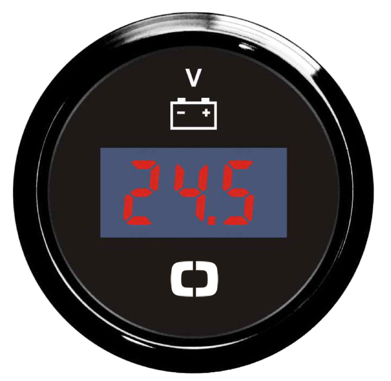 Digital voltmeter 8/32 V black/black