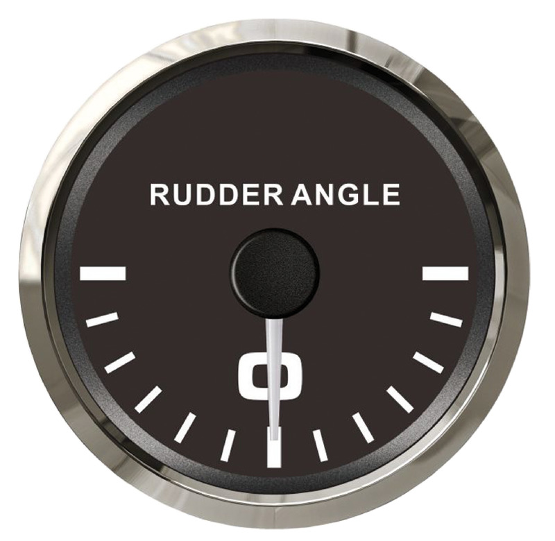 Rudder angle indicator black/glossy