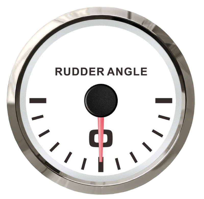 Rudder angle indicator white/glossy