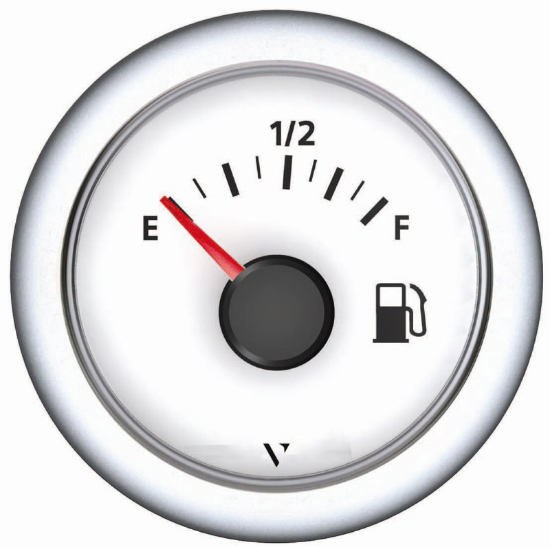 Fuel level gauge 240/33 ohm white