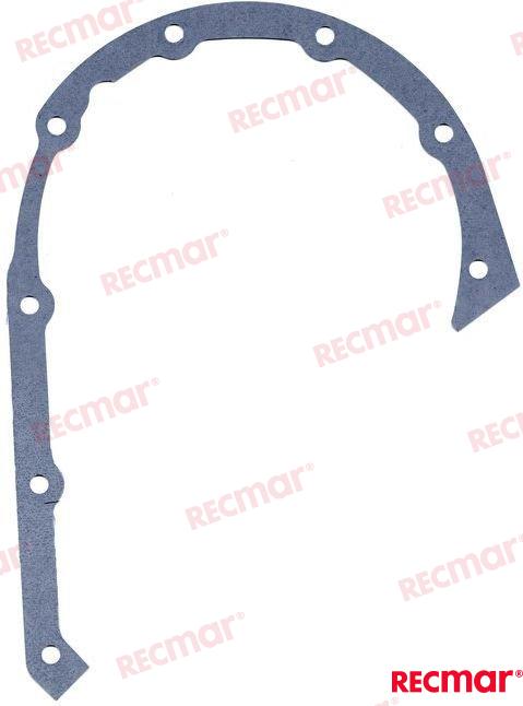 Cover gasket GM OEM: Mercruiser: 27-49953, 34216, 49953, FI5000201; Volvo: 3852691; OMC: 0508590, 3852691; Yamaha: YSG-14096-15-6G