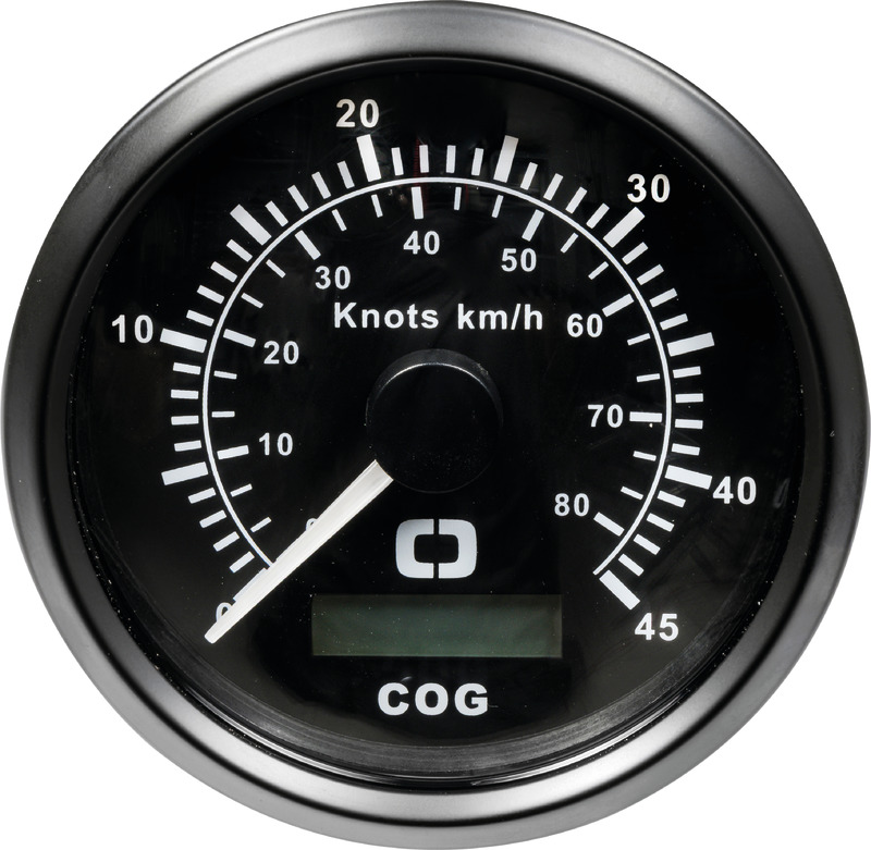 Speedometer w/GPS compass black/black