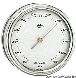 Barigo Orion barometer silver dial