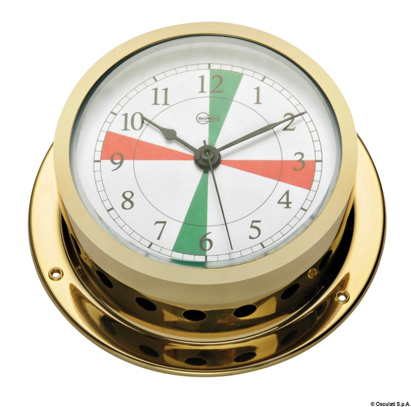 Barigo Star quartz clock w/ radiosectors golden br