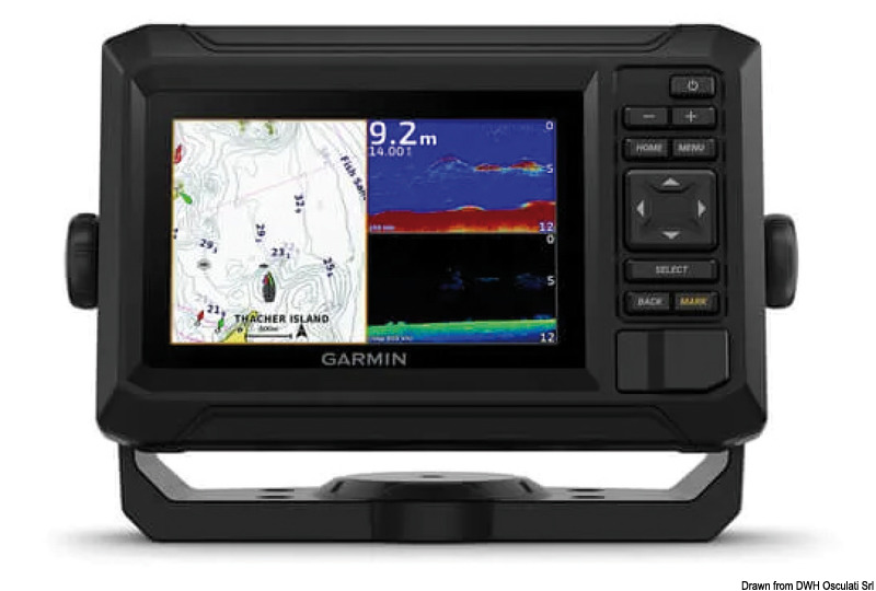 GARMIN echoMAP UHD2 chartplotter 52cv w/ transducer