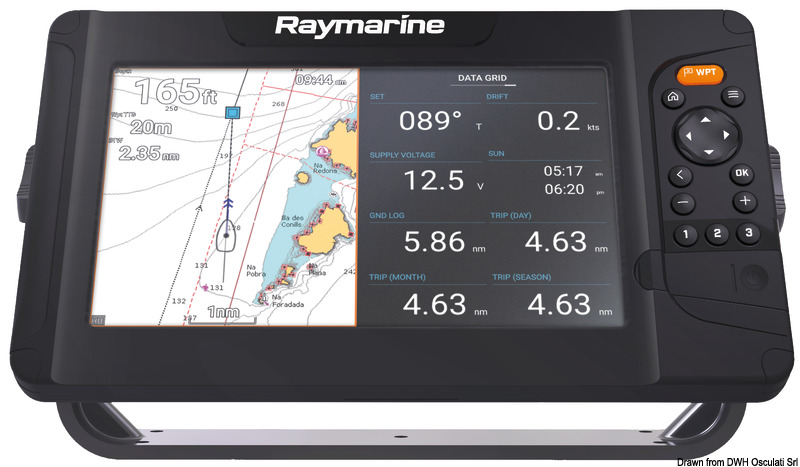 RAYMARINE Element Echo sounder 9 S w/chart