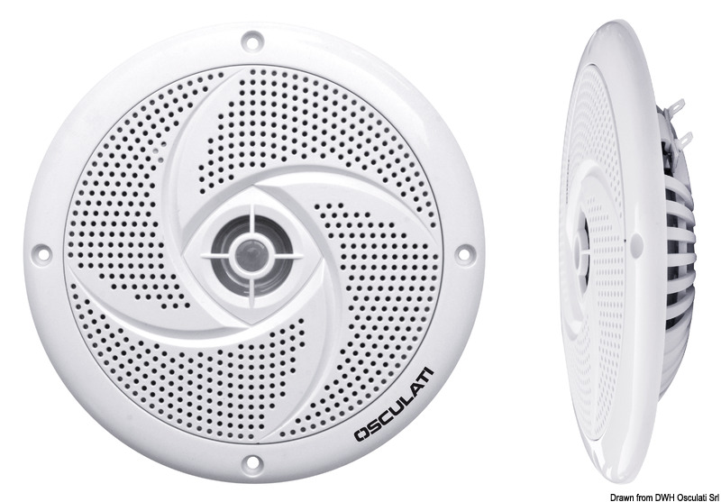 Pairs of dual cone ultra slim speakers 4" - white