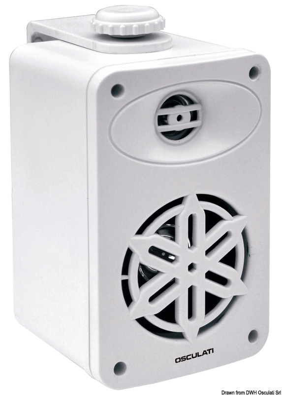 Pairs of 2-way loudspeakers f.interiors 4" - 2x120W - white