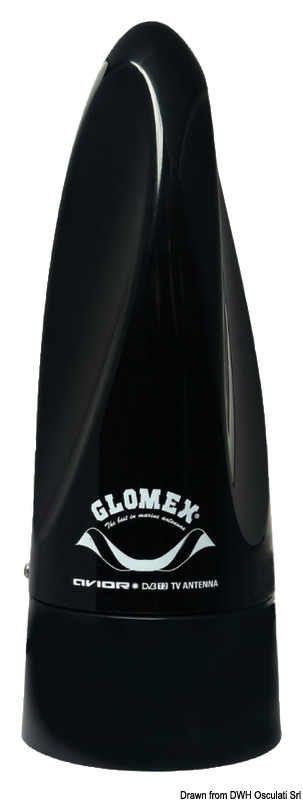 GLOMEX Avior TV/AM-FM antenna black