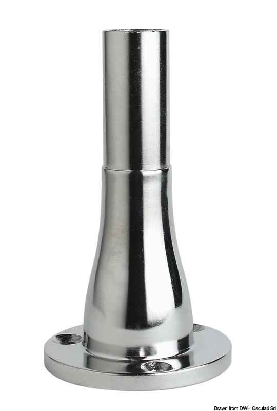 Glomex antenna base AISI316 polished 150 mm