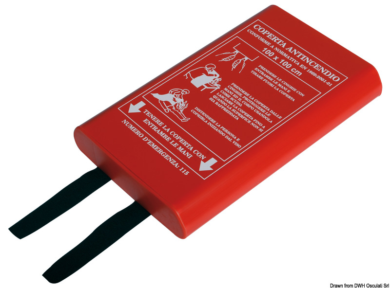Fire extinguisher blanket 120 x 120 cm