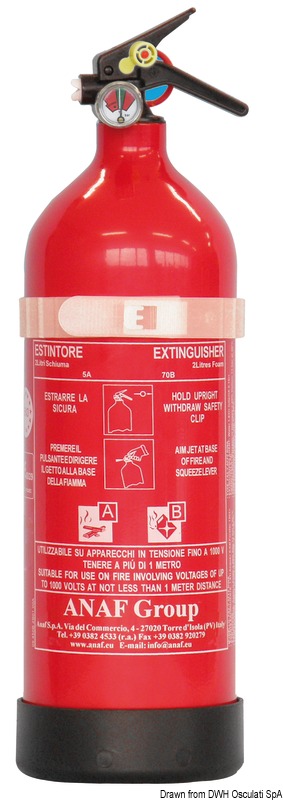 Extinguisher 2 kg MED 5A 70B 25F