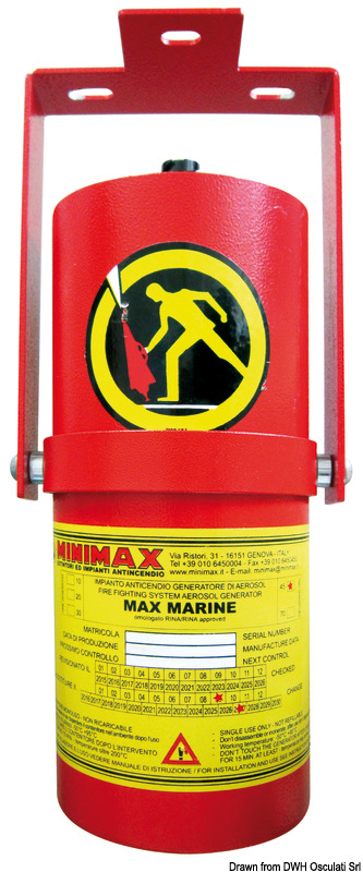 Max Marine 70 aerosol fire suppression system
